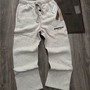 Essentials light grey Sweatpants medium